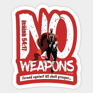 NO-WEAPONS soldier running Sticker